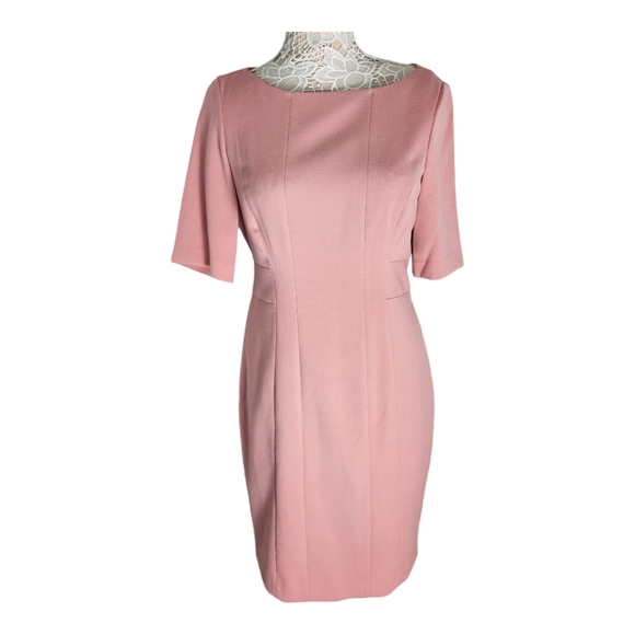 NWT Harper Rose knit sheath dress fitted pink size 10 - Picture 2 of 9